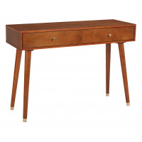 OSP Home Furnishings CUP07-LWA Cupertino Console Table in Light Walnut Legs Only.